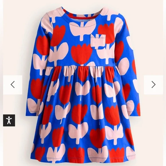 NEW Long-Sleeved Fun Jersey Dress 11-12 Years - Picture 8 of 10